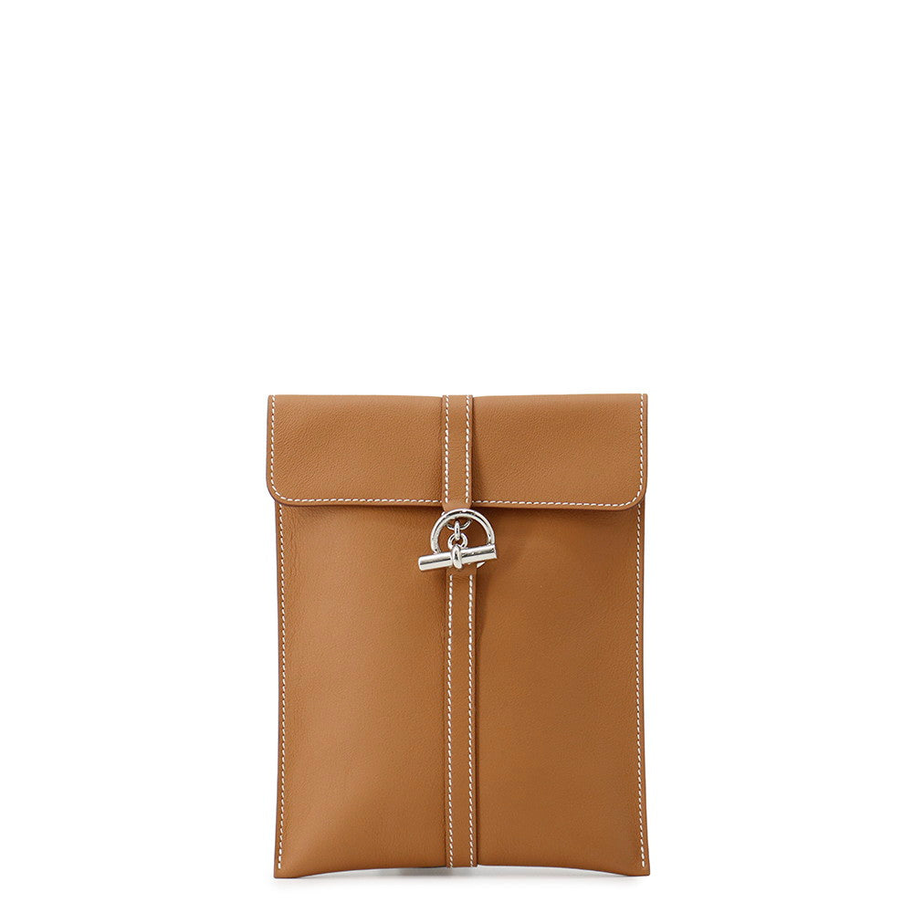 HERMES Glennan To-Go Gold Swift Leather