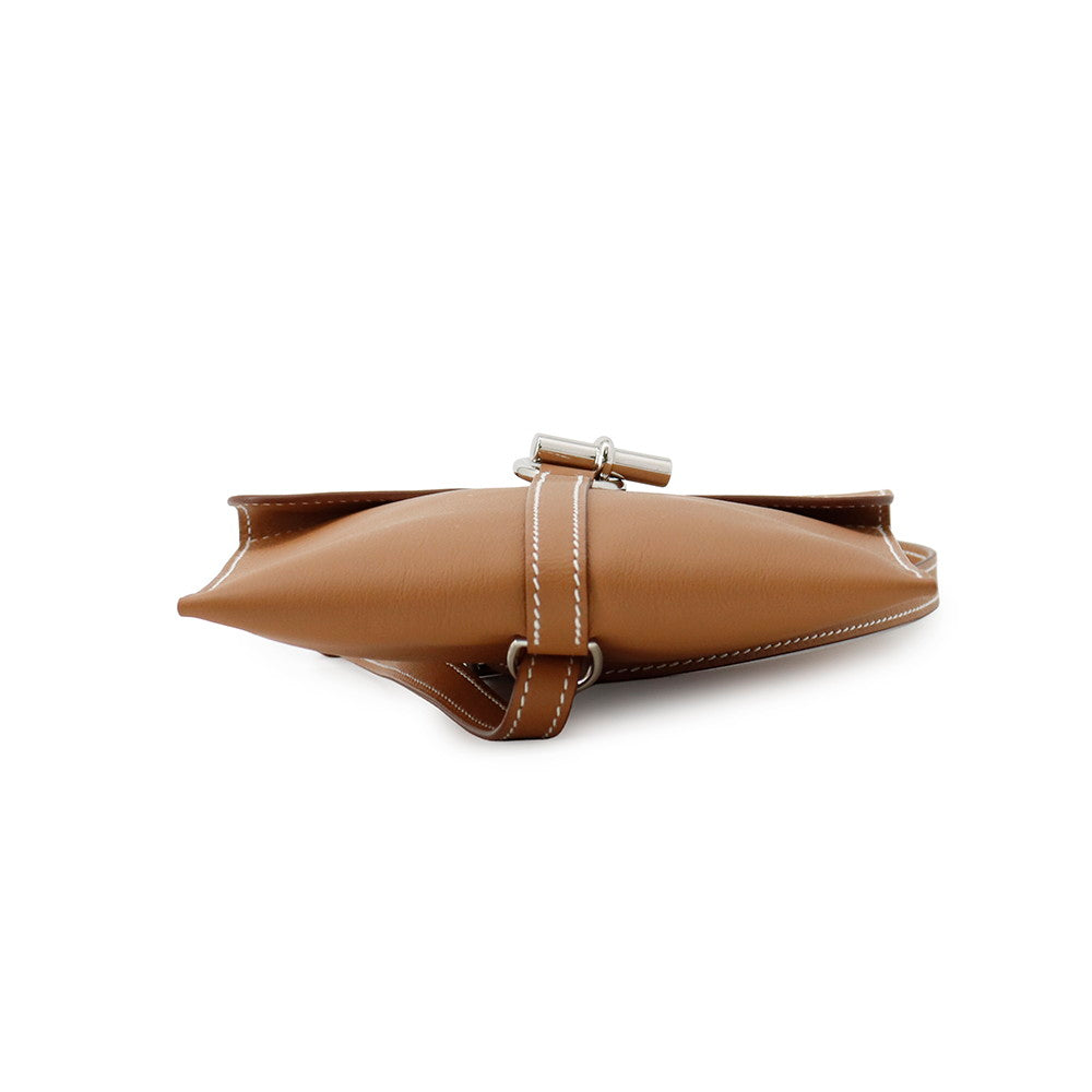 HERMES Glennan To-Go Gold Swift Leather