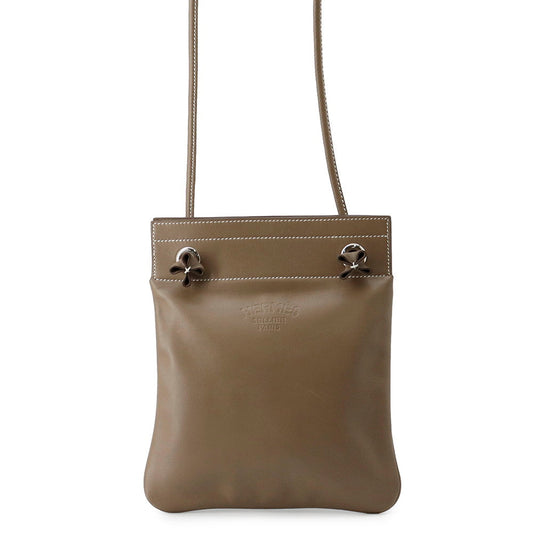 HERMES Sack Aline Etoupe Swift Leather Size Mini
