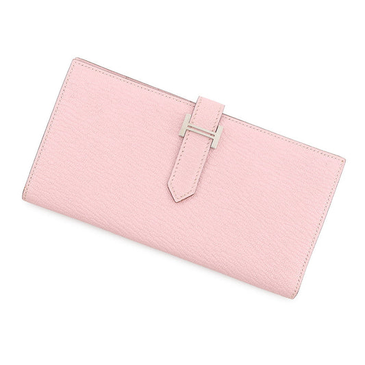 HERMES Beansufla Rose Sakura Chevre Myzore Goatskin