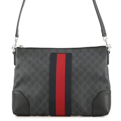 GUCCI GG Supreme messenger bag Black474139 K5ICN 1095 GG Supreme Leather