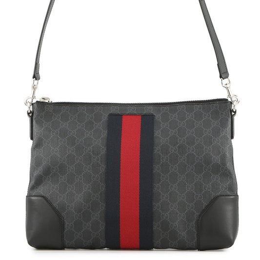 GUCCI GG Supreme messenger bag Black474139 K5ICN 1095 GG Supreme Leather