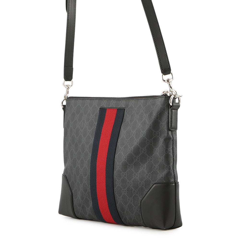 GUCCI GG Supreme messenger bag Black474139 K5ICN 1095 GG Supreme Leather