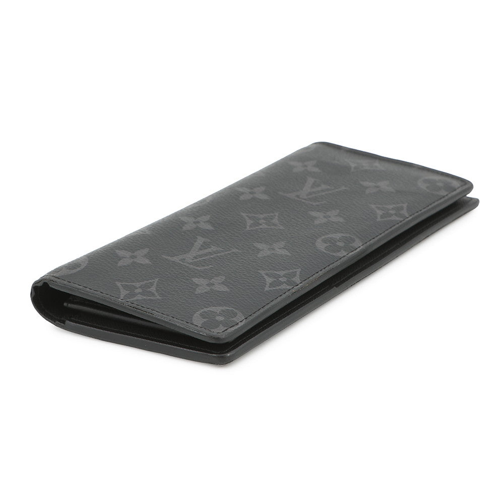 LOUIS VUITTON Portefeuille Brazza NoirM61697 Monogram Eclipse