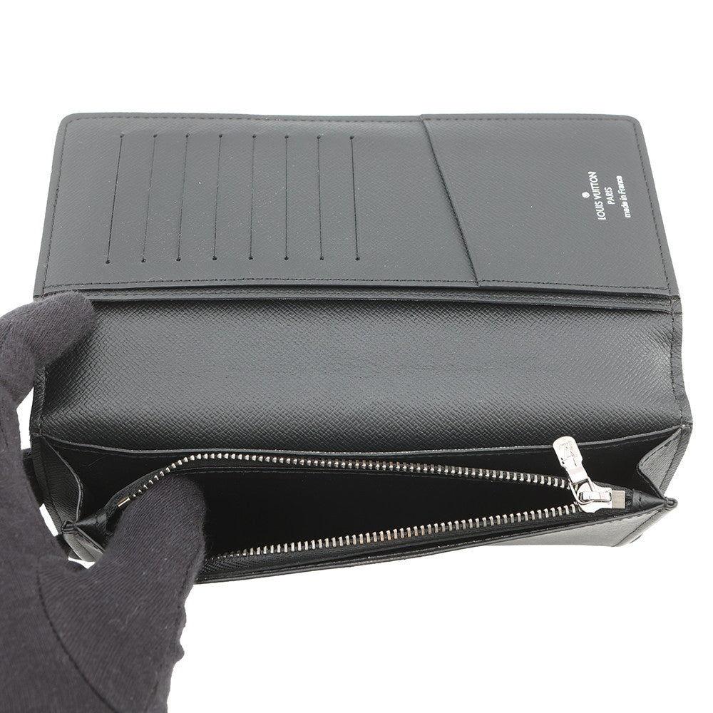 LOUIS VUITTON Portefeuille Brazza NoirM61697 Monogram Eclipse