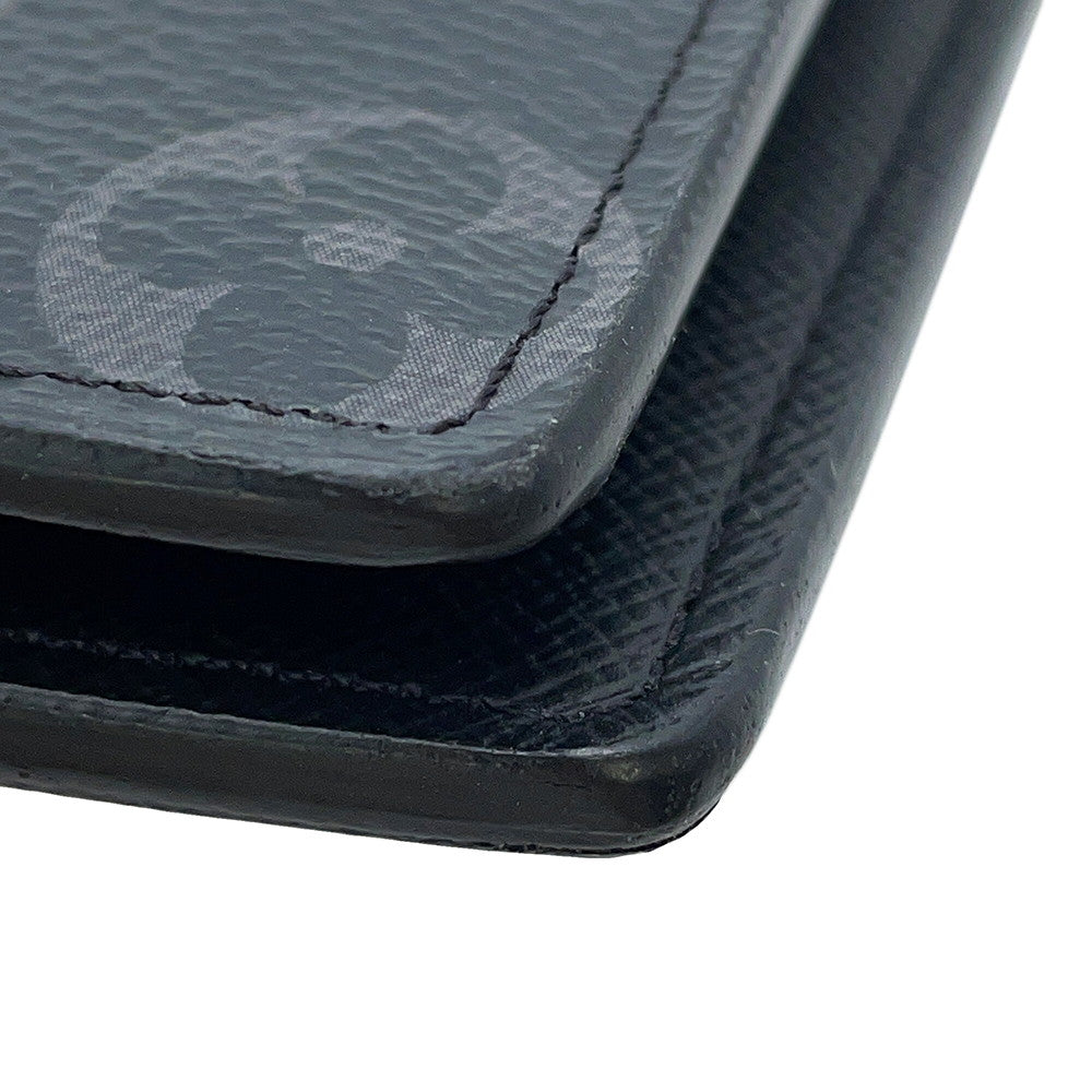 LOUIS VUITTON Portefeuille Brazza NoirM61697 Monogram Eclipse