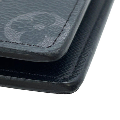 LOUIS VUITTON Portefeuille Brazza NoirM61697 Monogram Eclipse