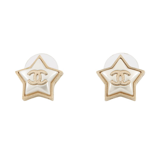 CHANEL Star Motif CC Logo EarringsA99139 Metal