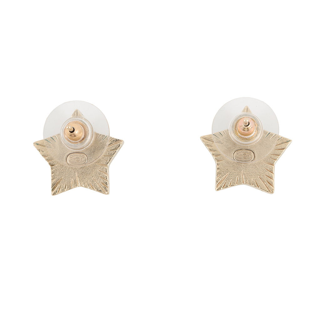 CHANEL Star Motif CC Logo EarringsA99139 Metal