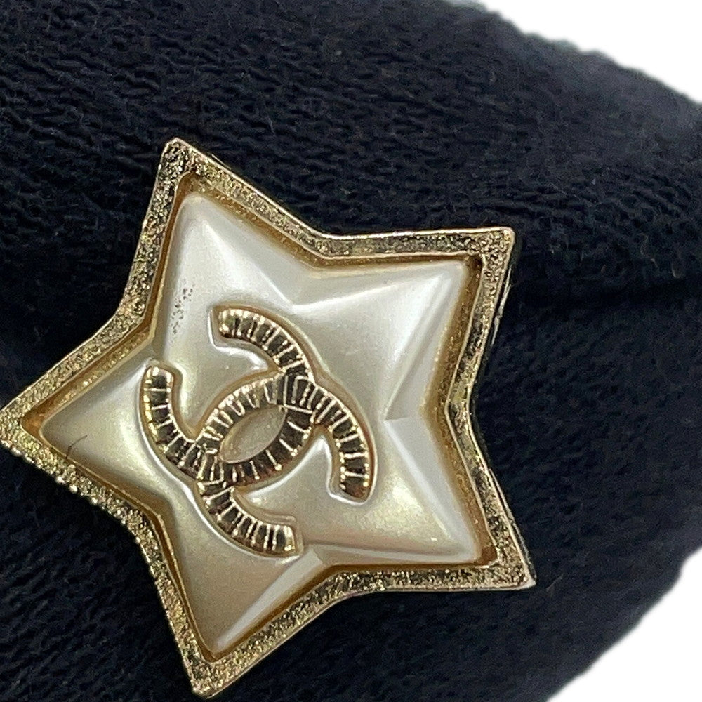 CHANEL Star Motif CC Logo EarringsA99139 Metal