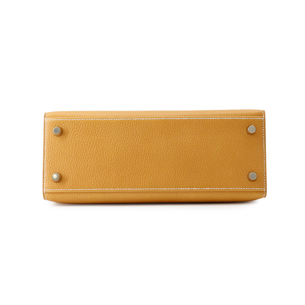 HERMES Kelly Sellier Natural Sable Natural Grenade Size 25