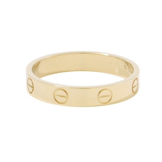 CARTIER Mini Love Ring Size Small/56/#16B4085000 18K Yellow Gold