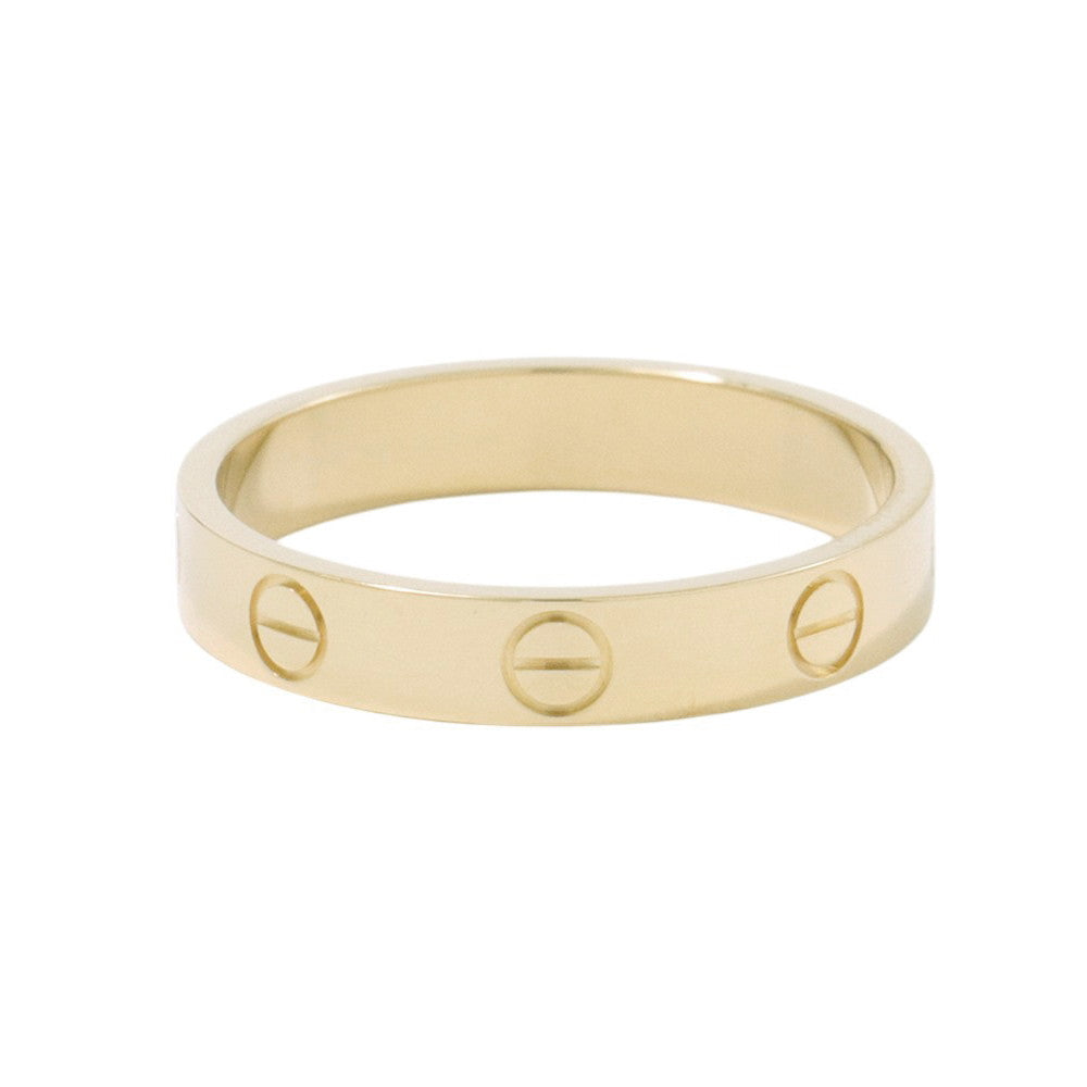 CARTIER Mini Love Ring Size Small/56/#16B4085000 18K Yellow Gold