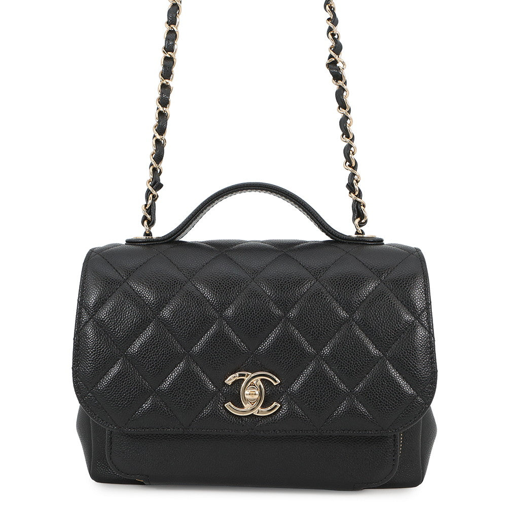 CHANEL Business Affinity Handbag BlackA93749 Caviar Leather
