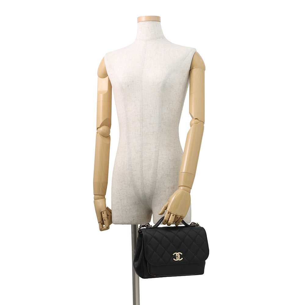CHANEL Business Affinity Handbag BlackA93749 Caviar Leather