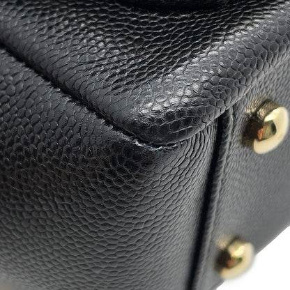 CHANEL Business Affinity Handbag BlackA93749 Caviar Leather