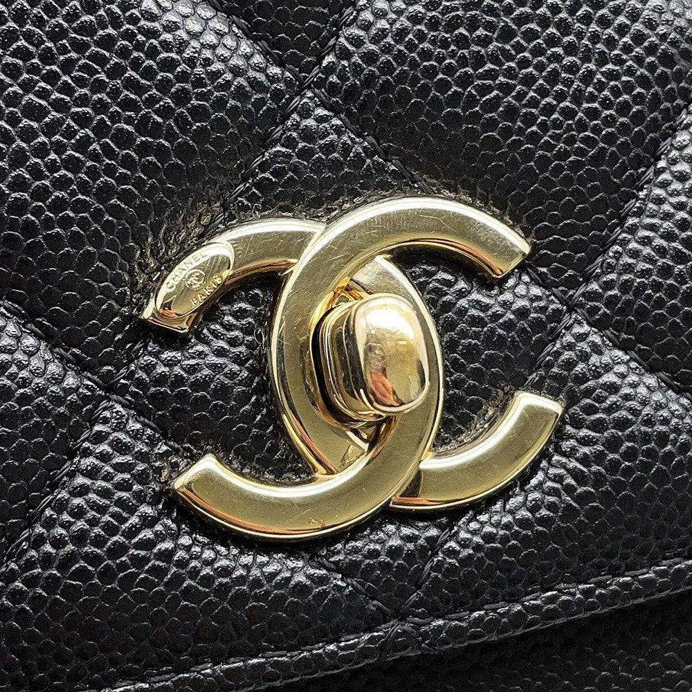 CHANEL Business Affinity Handbag BlackA93749 Caviar Leather