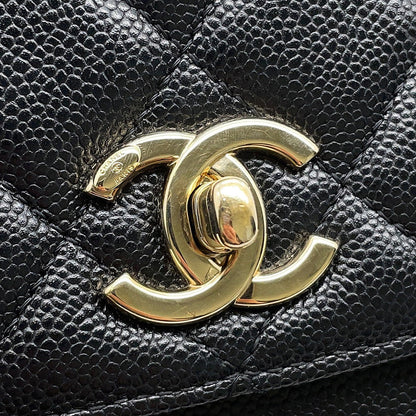 CHANEL Business Affinity Handbag BlackA93749 Caviar Leather