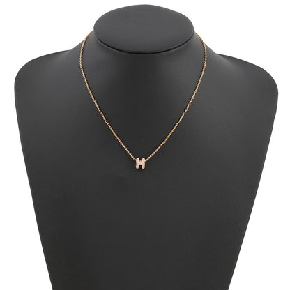 HERMES Pop Ash Necklace Size Mini Rose Dragee Gold Plated Lacquer