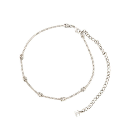 CHANEL CC Logo 7 Motif Chain Choker NecklaceABE255 B18058 NZS81 Metal