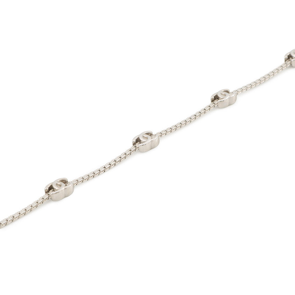 CHANEL CC Logo 7 Motif Chain Choker NecklaceABE255 B18058 NZS81 Metal