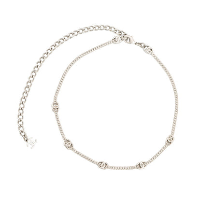 CHANEL CC Logo 7 Motif Chain Choker NecklaceABE255 B18058 NZS81 Metal