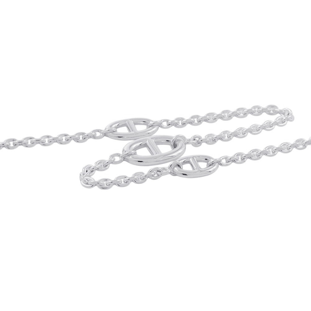 HERMES Chaine d'Ancre Farandole Necklace Size 120 SV925