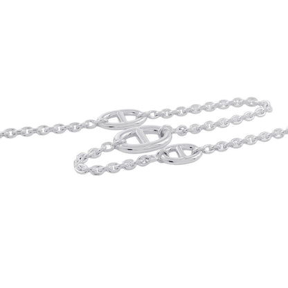 HERMES Chaine d'Ancre Farandole Necklace Size 120 SV925