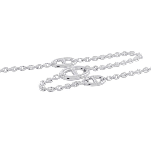 HERMES Chaine d'Ancre Farandole Necklace Size 120 SV925