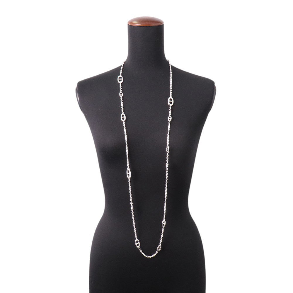 HERMES Chaine d'Ancre Farandole Necklace Size 120 SV925