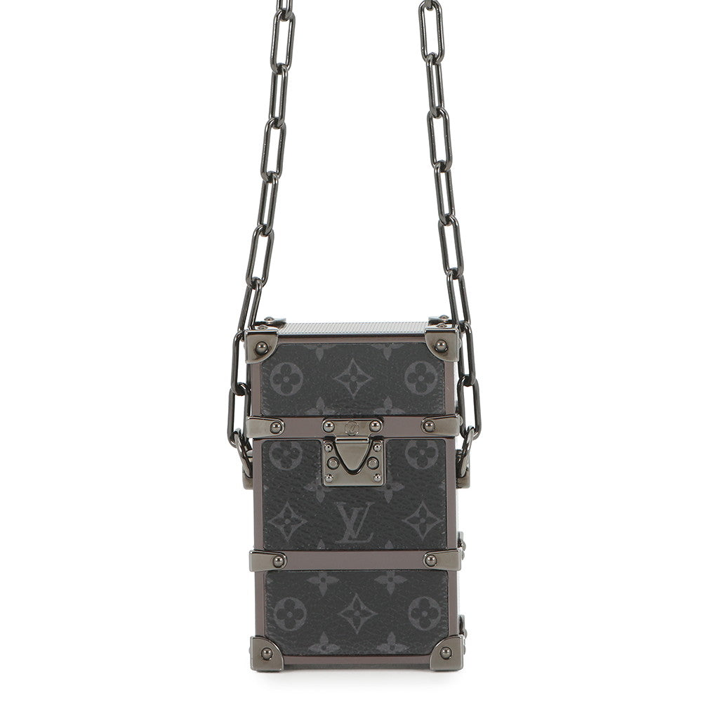 LOUIS VUITTON Trunk Box Shoulder Bag NoirM80222 Monogram Eclipse Metal