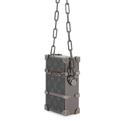 LOUIS VUITTON Trunk Box Shoulder Bag NoirM80222 Monogram Eclipse Metal