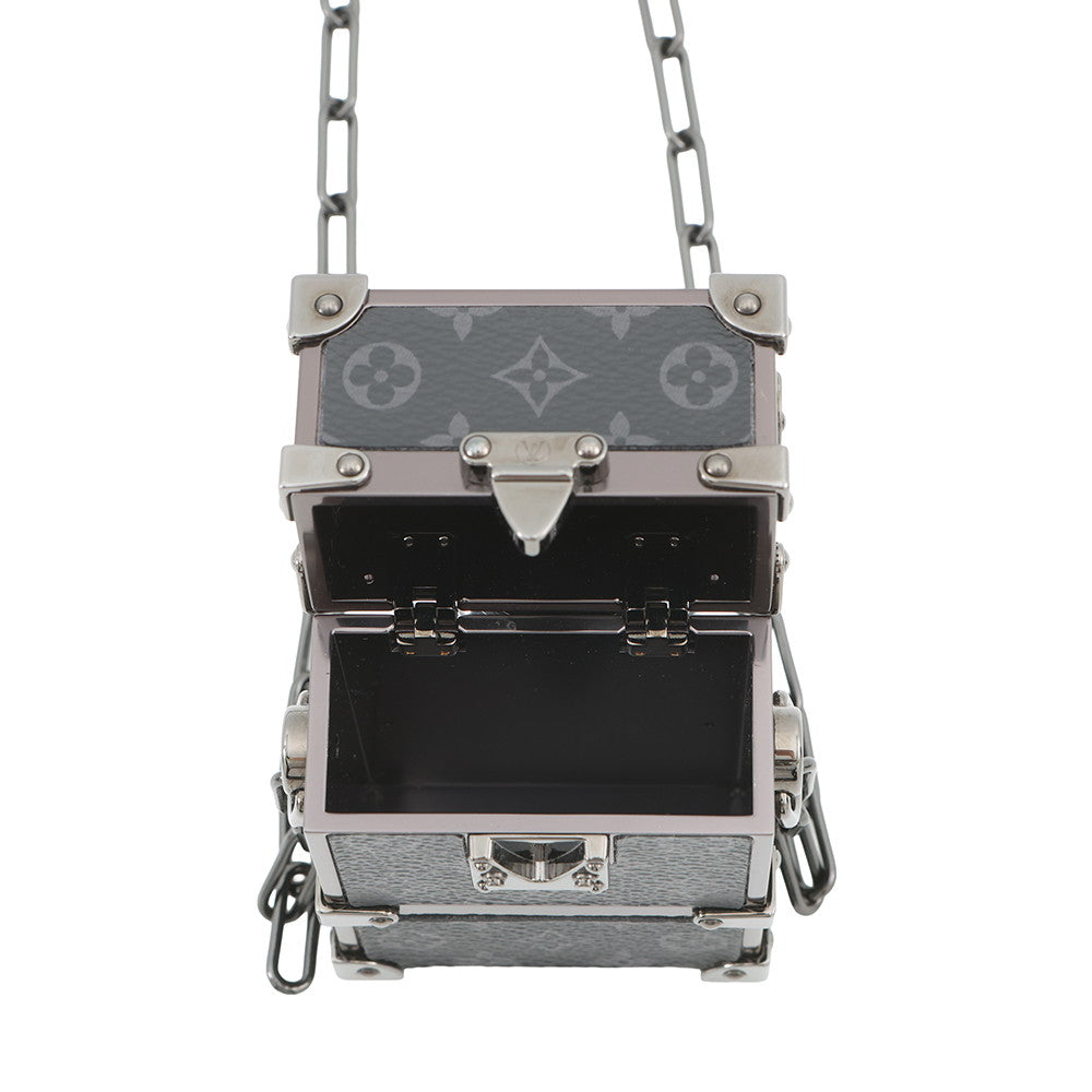 LOUIS VUITTON Trunk Box Shoulder Bag NoirM80222 Monogram Eclipse Metal