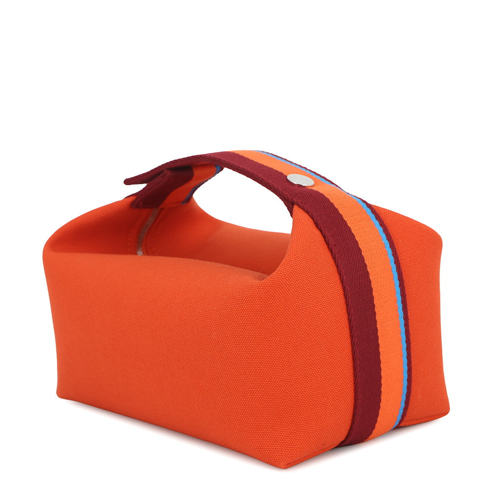 HERMES BRIDE A Black H Pavilion Orange・Feu Canvas Size PM