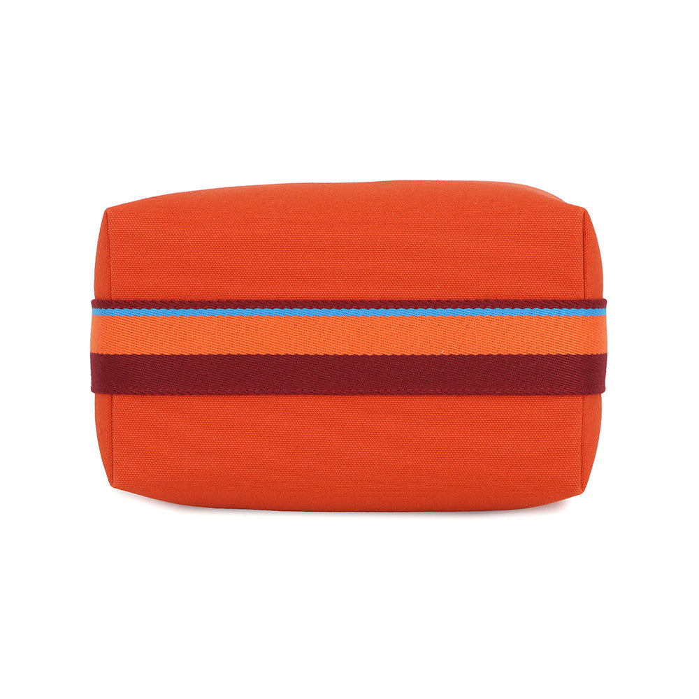HERMES BRIDE A Black H Pavilion Orange・Feu Canvas Size PM