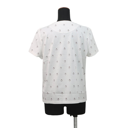 HERMES T-Shirt with "Anno Finesse" print Size 42 White6E4650DQ Cotton100%