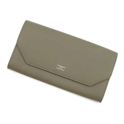 BALENCIAGA Envelope Long Wallet Card Holder Japan Limited Edition Army Green7861712AABX3262 Smooth Calf Leather