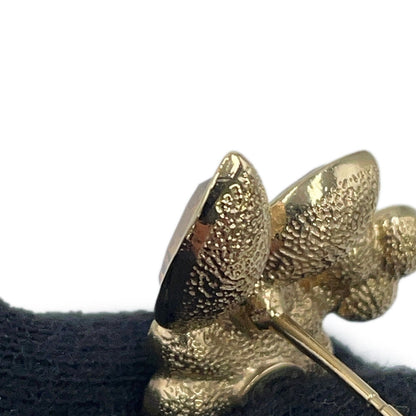 CHANEL CC Logo Bijoux Earrings Metal Bijoux Rhinestone Faux Pearl