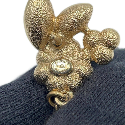 CHANEL CC Logo Bijoux Earrings Metal Bijoux Rhinestone Faux Pearl