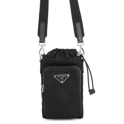 PRADA Re-Nylon Smartphone Case Shoulder Black2ZH155_2DMI_F0002 Nylon Leather