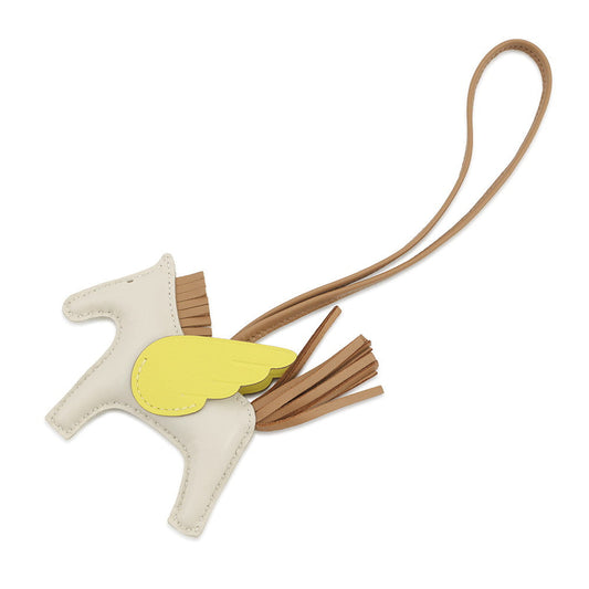 HERMES Rodeo Pegasus Craie/Lime/Chai Lambskin Size PM