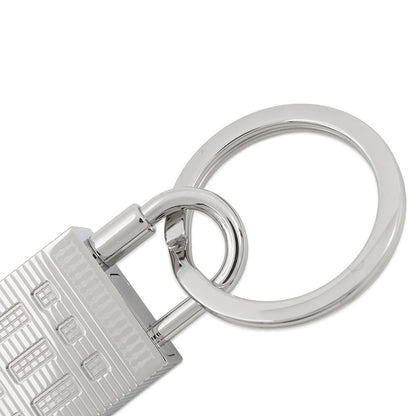 HERMES Keychain "Fauve Le Surprise" Cadena Silver Metal