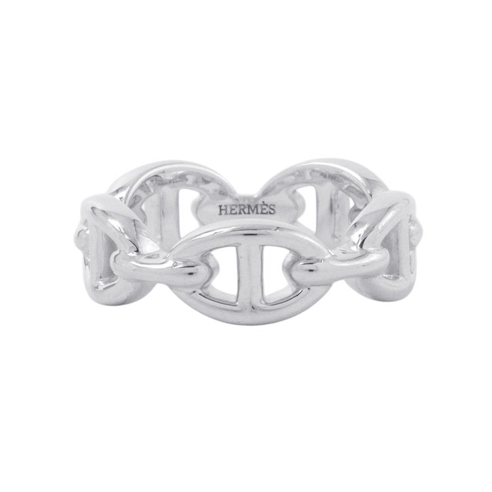 HERMES Chaine d'Ancre Anchene Ring Size PM/54/#14 SV925