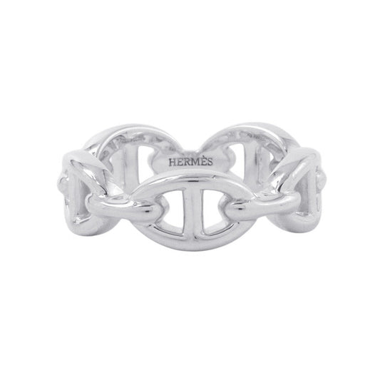 HERMES Chaine d'Ancre Anchene Ring Size PM/54/#14 SV925