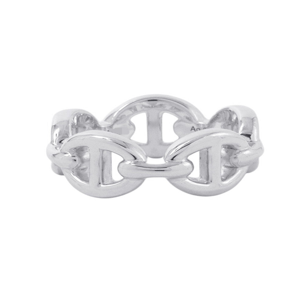 HERMES Chaine d'Ancre Anchene Ring Size PM/54/#14 SV925