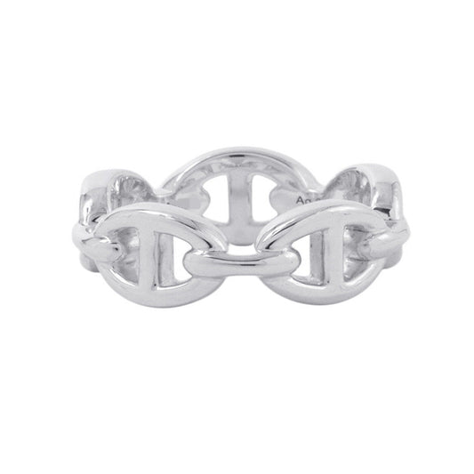 HERMES Chaine d'Ancre Anchene Ring Size PM/54/#14 SV925