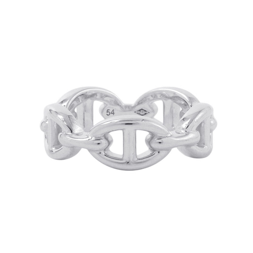HERMES Chaine d'Ancre Anchene Ring Size PM/54/#14 SV925