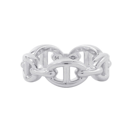 HERMES Chaine d'Ancre Anchene Ring Size PM/54/#14 SV925