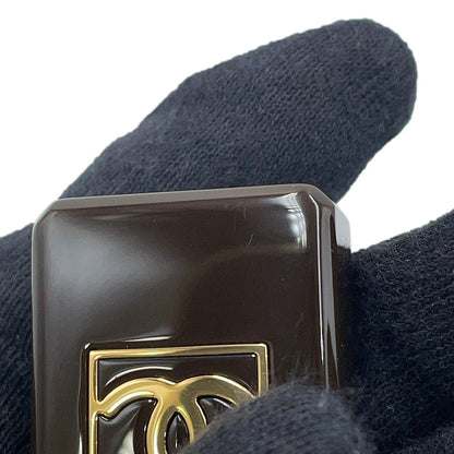 CHANEL Perfume motif brooch Brown Plastic