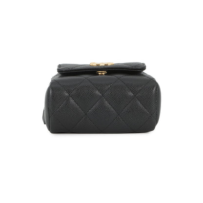 CHANEL Matelasse Mini ChainClutch BlackAP4744 Caviar Leather